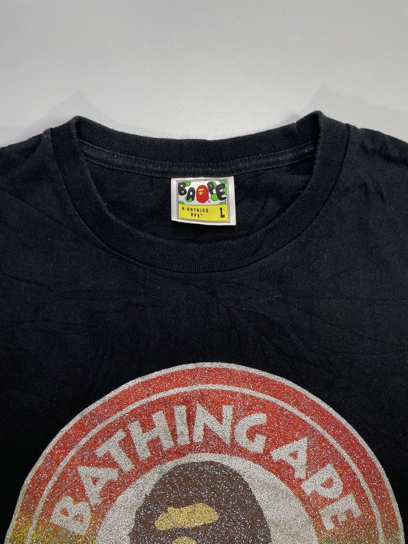 Authentic Bathing Ape Glass Beads Rainbow Busy Works Tee (Category: Activewear) located in Dasmarinas. Submitted by just_find_castleton (Listing ID 1470388770, Image 2). Description: A Bathing Ape Glass Beads Rainbow Busy Works Tee Size: L Dimensions: Width - 20.5 Length - 27 Condition - 9/10 -Check pics -Flakers/Bogus will be posted -Add sf -This is thrift item please manage your expectations .