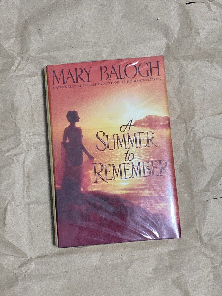A Summer to Remember by Mary Balogh (Category: Storybooks) located in Manila. Submitted by happyoldyear_ (Listing ID 1470509430, Image 1). Description: vgc hb with plastic cover but not taped to the book signs of shelf wear no writings.