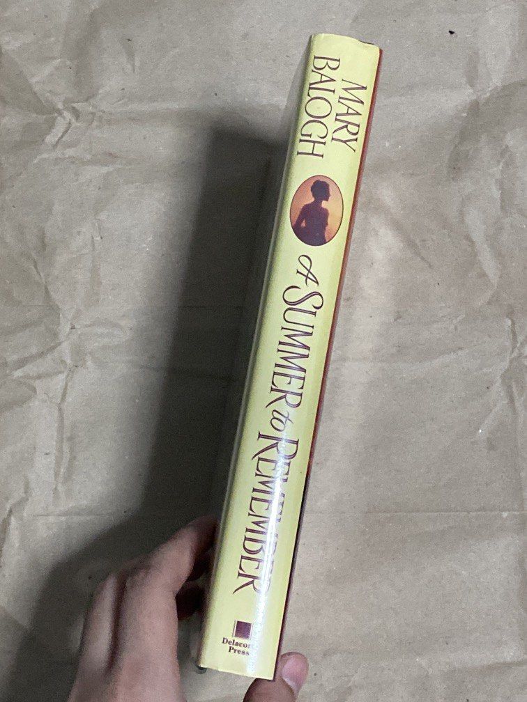A Summer to Remember by Mary Balogh (Category: Storybooks) located in Manila. Submitted by happyoldyear_ (Listing ID 1470509430, Image 2). Description: vgc hb with plastic cover but not taped to the book signs of shelf wear no writings.