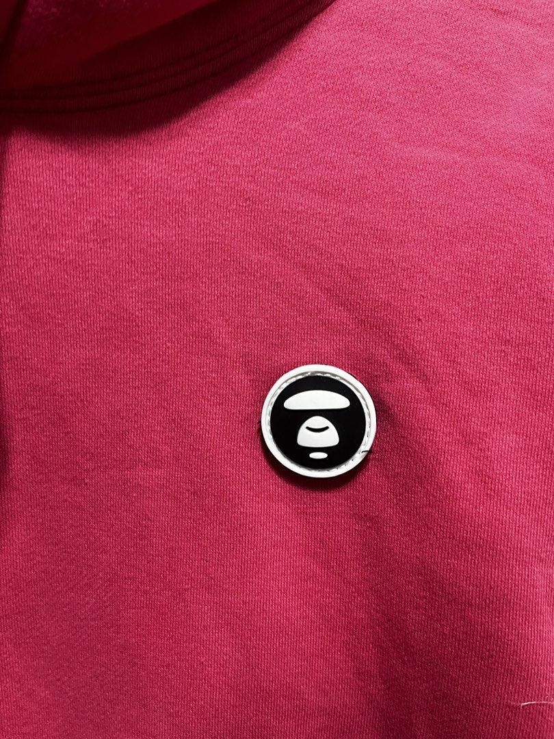 AAPE By A Bathing Ape Pink Hoodie (Category: Coats, Jackets and Outerwear) located in Cabuyao City. Submitted by undergroundthrift03 (Listing ID 1470517401, Image 2). Description: AAPE PINK HOODIE JACKET Brand: Aape Dimes: 21 X 26 Colorate: 9.5/10 Condition: 9.5/10 Issue: None Mode of payment: Gcash (Pay now ship now) Mode of shipping: J&t Location: Cabuyao, Laguna.