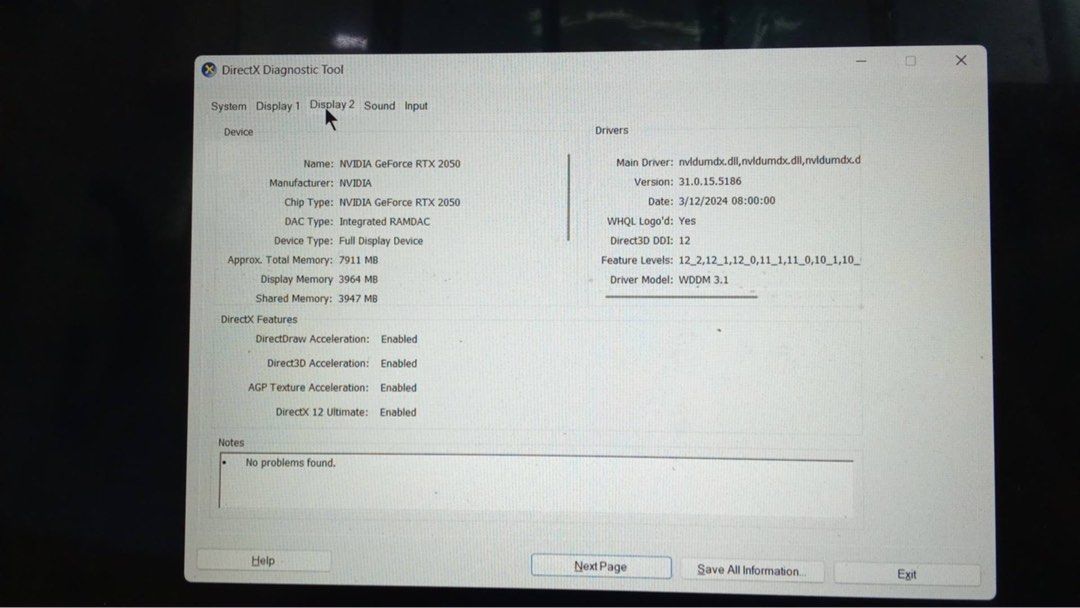 Acer Nitro (Category: Laptops & Notebooks) located in Manila. Submitted by harryelizondo (Listing ID 1470371019, Image 2). Description: For sale only Acer Nitro ANV15-51 Core i5 13th gen Rtx2050 500gb 8gb ram w/ charger only 28k Nego for sure buyer Meetup: San Juan / Manda.