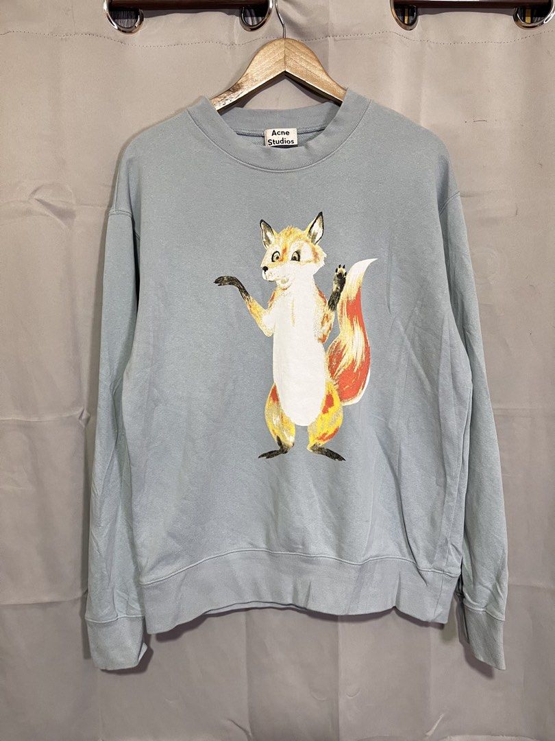 ACNE STUDIOS FOX SWEATER (Category: Luxury Apparel) located in Manila. Submitted by bibiies2.0xghettothrift (Listing ID 1470552455, Image 2). Description: Details W22 L28 M to L Loc.Baclaran Paranaque.