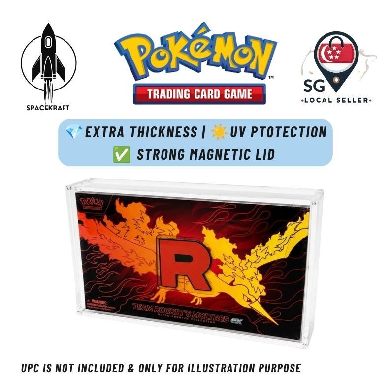 Acrylic Box Pokemon Team Rocket's Moltres UPC, Toys & Collectibles ...
