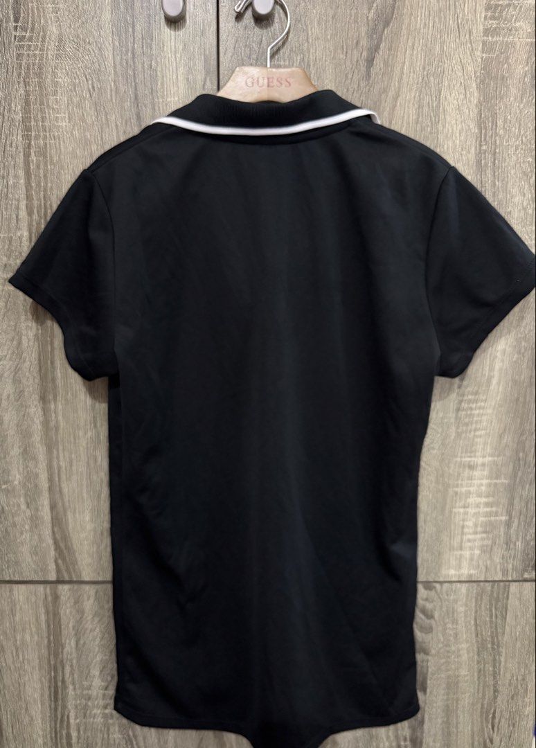 Adidas black polo (Category: Activewear) located in Manila. Submitted by mariadarna (Listing ID 1470506669, Image 2). Description: Adidas polo shirt active wear from Japan.