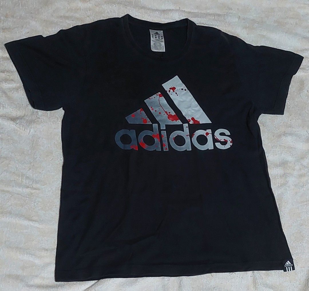 Adidas blood splatter (Category: Tshirts & Polo Shirts ) located in Daet. Submitted by stonervoid (Listing ID 1470511444, Image 1). Description: Adidas blood splatter tshirt 20x26 300 shipped.