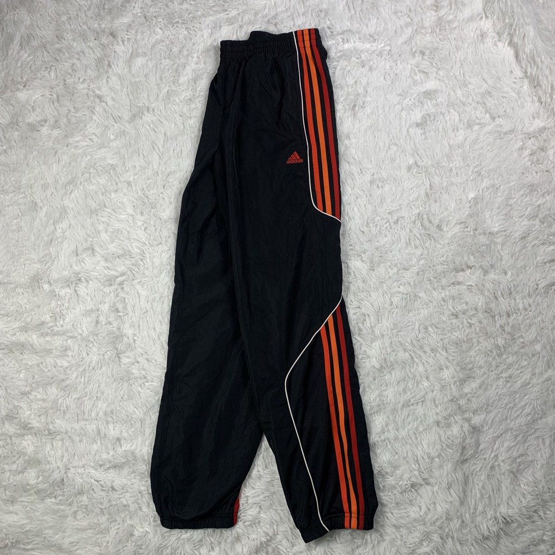 Adidas Gradient Three-Stripe Panel Trackpants (Category: Activewear) located in Mandaluyong City. Submitted by ikonicpieces (Listing ID 1470533727, Image 2). Description: BASA MUNA BAGO BUMILI! Dimes: W: 26” - 32” L: 39” Front Rise: 11” Leg Hole: 6.5” Size on tag (Youth size) : L Size Fit: S Color rate: 9/10 Condition: 9/10 Issue: X MINE: 599 💳 PAYMENT: GCash / GoTyme 🚚 SHIPPING: J&T - Payment first 📍 PLEASE NOTE -Thrifted item. Please manage 
