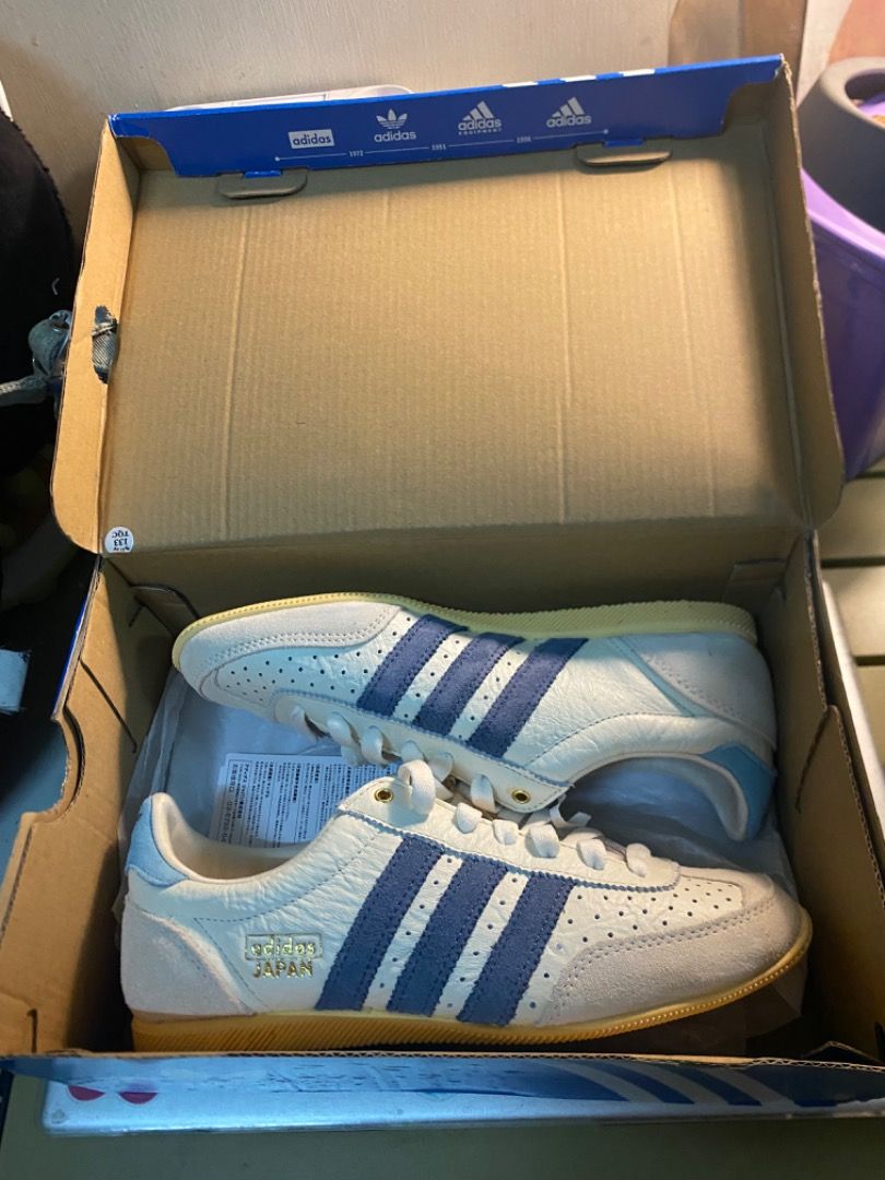Adidas Japan Shoes (Category: Sneakers) located in San Mateo. Submitted by prelovedstuffsbycha (Listing ID 1470438448, Image 1). Description: Original Adidas Japan with tag, box and paperbag (brand new) Size 6 Bought in Japan.