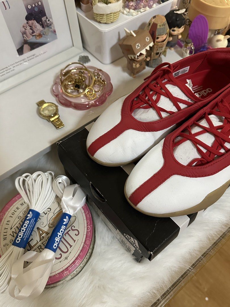 Adidas Red and White Sneakers Size 7.5 (Category: Sneakers) located in Mabalacat. Submitted by nutthea10 (Listing ID 1470516761, Image 1). Description: For sale: Php 5.5k only (used once) For swap: (shoes must be of same value & condition preferably straight swap) Can also swap to a coach bag Can send more pictures and videos :)) Kindly message me if interested! ^^ .