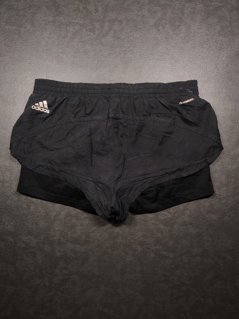 Adidas Running Shorts with Cycling (Category: Shorts) located in Kalibo. Submitted by relivethearchives (Listing ID 1470419208, Image 2). Description: Adidas Running Shorts with Cycling in Excellent Condition Size Large on tag DIMES Waist: 29-33 Length: 9 (Cycling Length: 11) 📍 Need Wash.