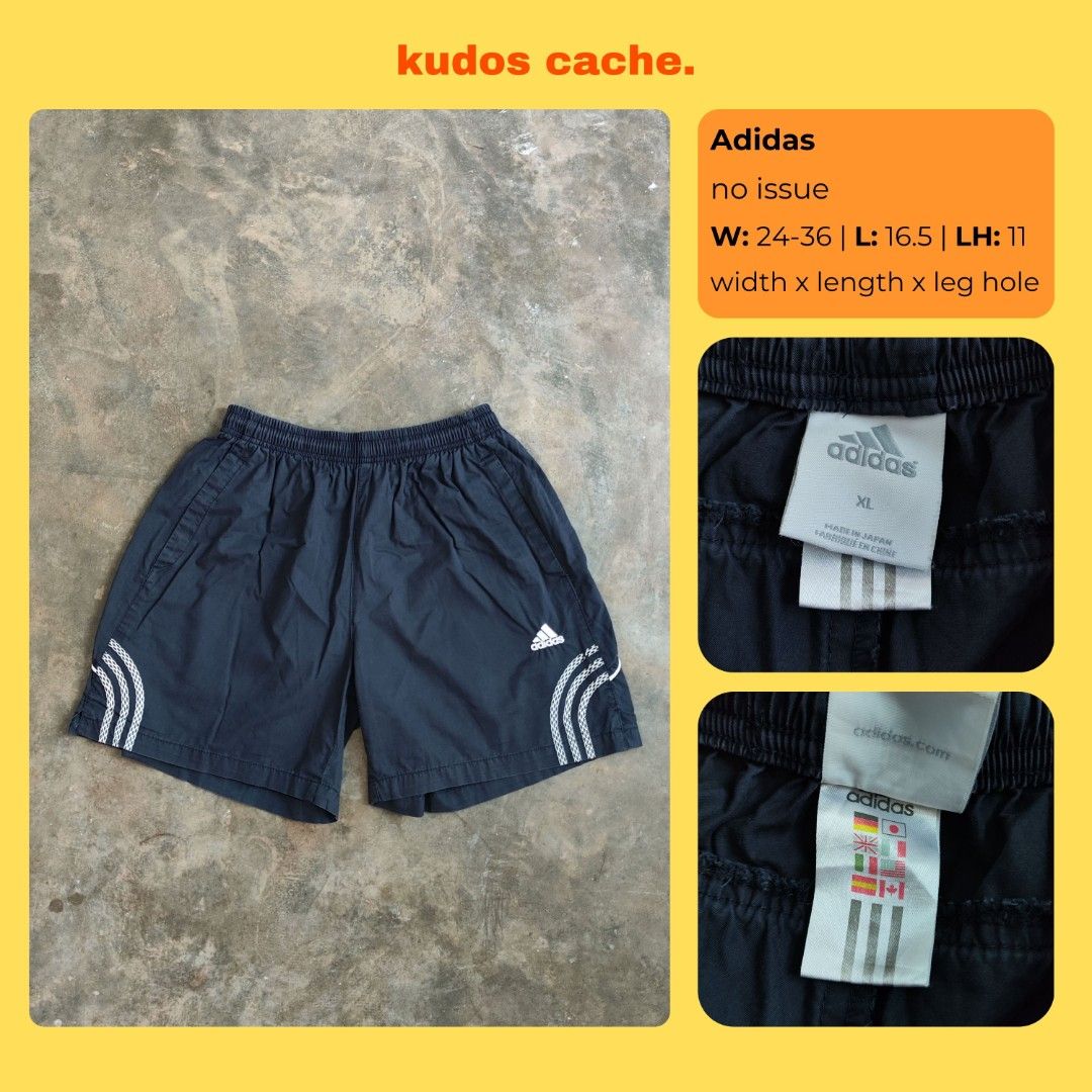 Adidas Shorts (Category: Shorts) located in Rosales. Submitted by kudoscache (Listing ID 1470511890, Image 1). Description: - Brand: Adidas - Waist: 24-36 | Length: 16.5 - Color: Black - slightly nego payment: maribank / gotyme courier: J&T.