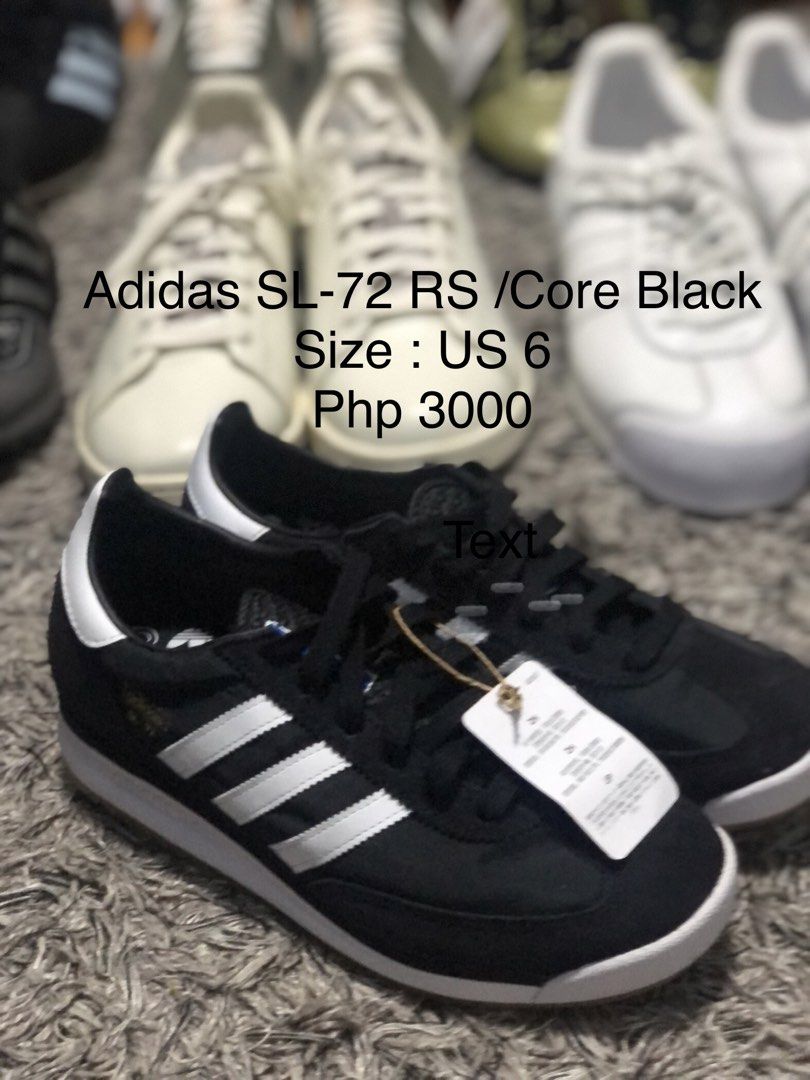 Adidas SL-72 RS Core Black (Category: Announcements) located in Taguig. Submitted by lavendercloset (Listing ID 1470525091, Image 1). Description: For Sale Adidas SL-72 RS Core Black Description is in the photo No issue.