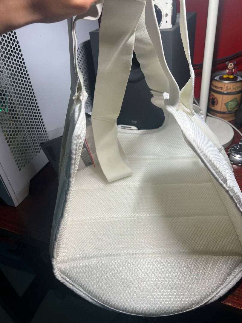 Adidas WKF Chest Guard Size M (Category: Combat Sports) located in Baguio. Submitted by carlbenta (Listing ID 1470493809, Image 3). Description: - Brand: Adidas (WKF Approved) - Item: Karate Chest Guard - Color: White with blue branding - Size: Medium - Condition: Brand new with original tags, packaging bag, and manual - Features: Padded front panel, breathable mesh backing, and adjustable elastic back straps for a secure fit Location: BAguio Cit