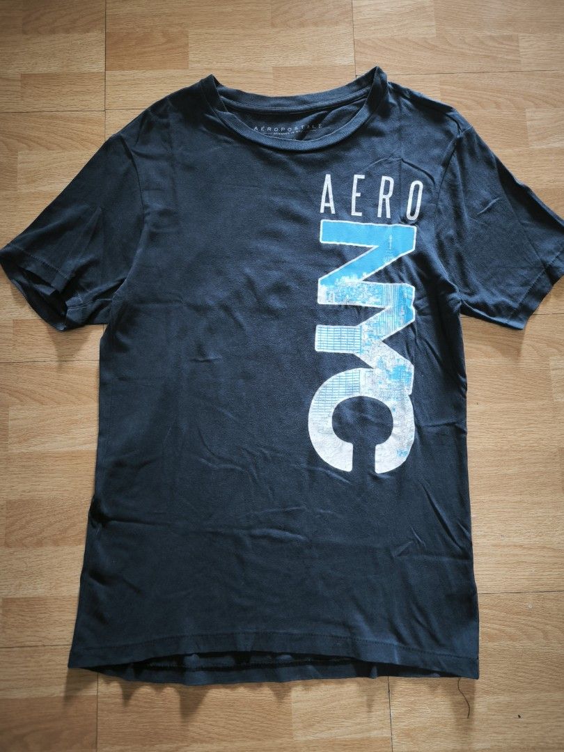 Aeropostale shirt (Category: Tshirts & Polo Shirts ) located in Manila. Submitted by wearforce (Listing ID 1470477588, Image 2). Description: Aeropostale shirt color: navy blue fit: S-M color rate 9/10 in good condition 99 + sf.