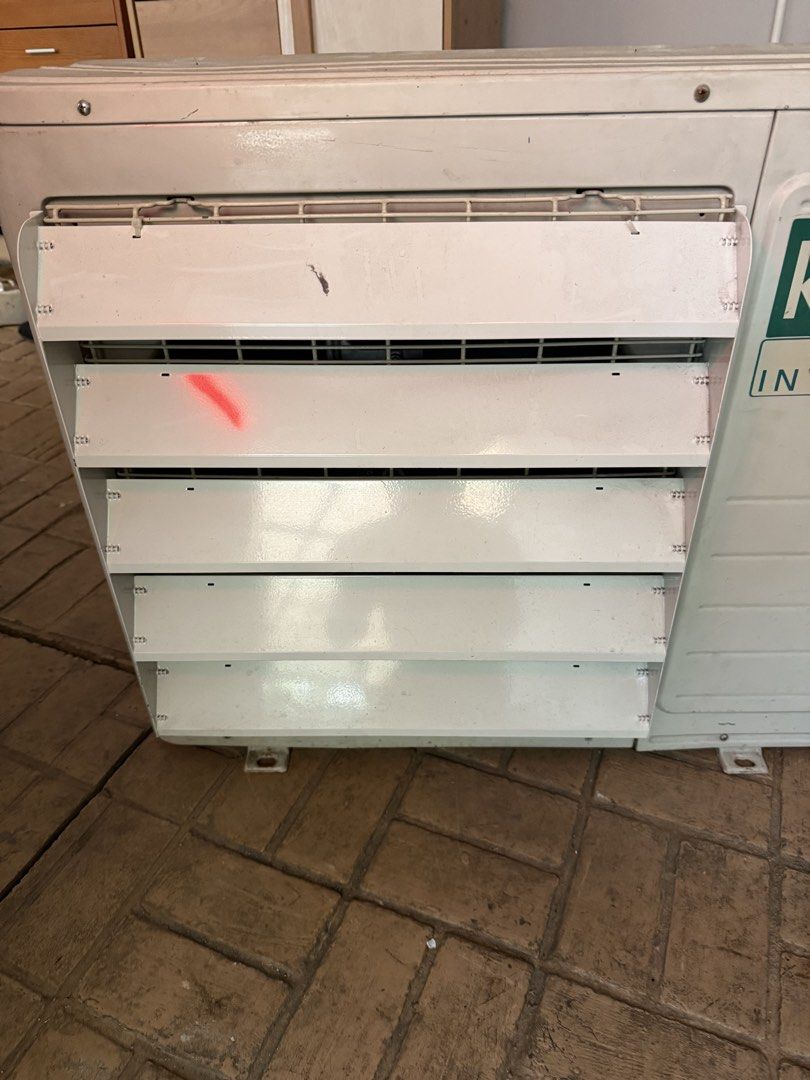 Air Deflector for Outdoor Aircon Unit (Category: Air Conditioning and Heating) located in Paranaque City. Submitted by audithegsd (Listing ID 1470554519, Image 3). Description: -Used for 2.5hp outdoor unit -500mmX500mm -5 blades - White metal louver air deflector for outdoor AC units - Directs airflow efficiently away from walls or tight spaces - Durable, weather-resistant construction built for the outdoors.