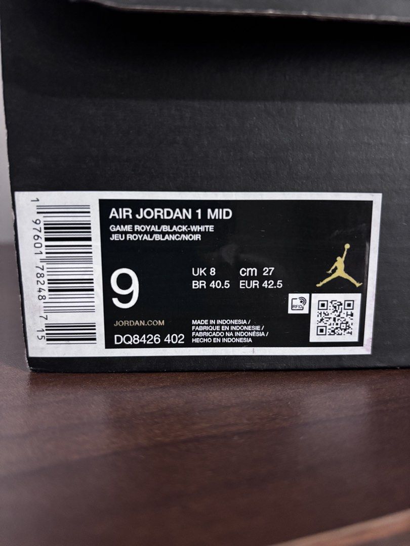 Air Jordan 1 Mid (Category: Sneakers) located in Taytay. Submitted by dale.clutter (Listing ID 1470479039, Image 2). Description: 5k Size 9 Used 3x only Taguig/Taytay.