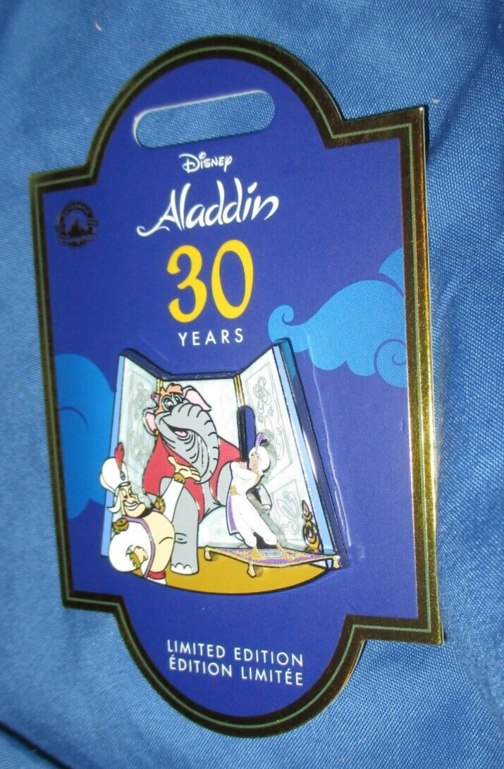 ALADDIN Limited Edition LE Disney Parks Slide PIN ~2022 30th ...