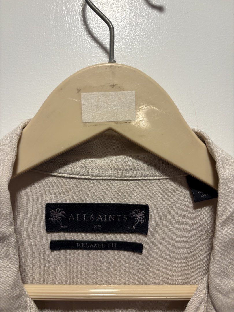 All Saints Logo Open Collar Shirt (100% Rayon) (Category: Tshirts & Polo Shirts ) located in Bacolod City. Submitted by moboandmoga (Listing ID 1470414301, Image 2). Description: All Saints Logo Open Collar Shirt (100% Rayon) Size: Small to Medium frame Excellent Condition (Sizing info) Width: 22 inches Length: 28”.