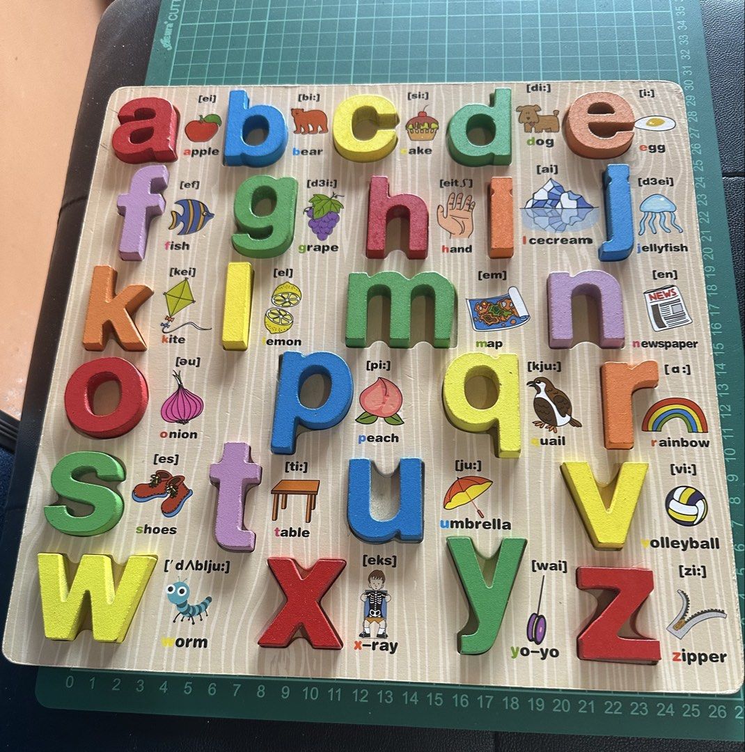 Alphabet board (Category: Board Games & Puzzles) located in Santa Rosa. Submitted by january2828 (Listing ID 1470404516, Image 2). Description: .