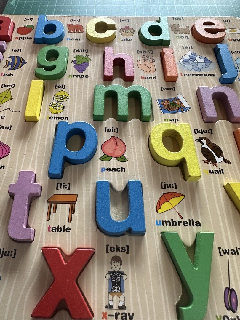 Alphabet board (Category: Board Games & Puzzles) located in Santa Rosa. Submitted by january2828 (Listing ID 1470404516, Image 3). Description: .