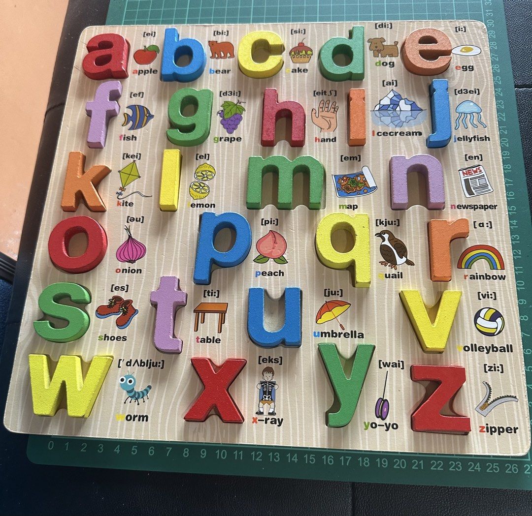 Alphabet board (Category: Board Games & Puzzles) located in Santa Rosa. Submitted by january2828 (Listing ID 1470404516, Image 1). Description: .