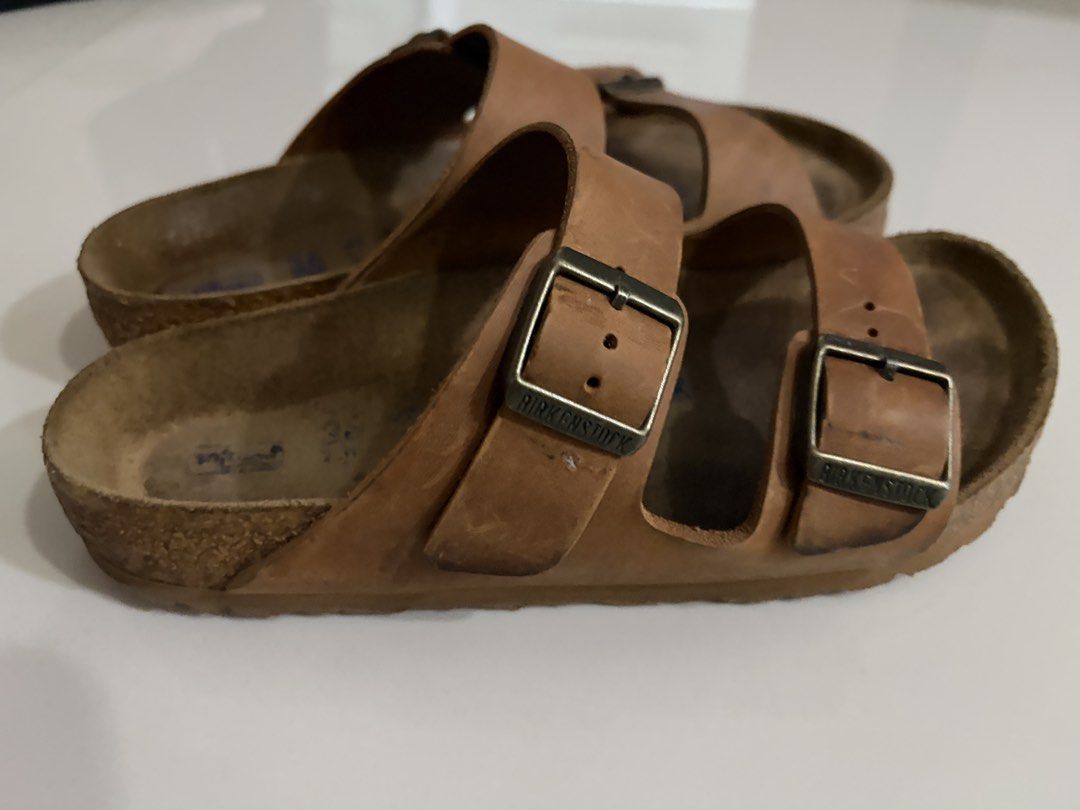 Amazon Birkenstock Leather (Category: Flats & Sandals) located in Pasig City. Submitted by csp_sell (Listing ID 1470351026, Image 2). Description: Birkenstock soft bed leather strap Amazon Size 36 .
