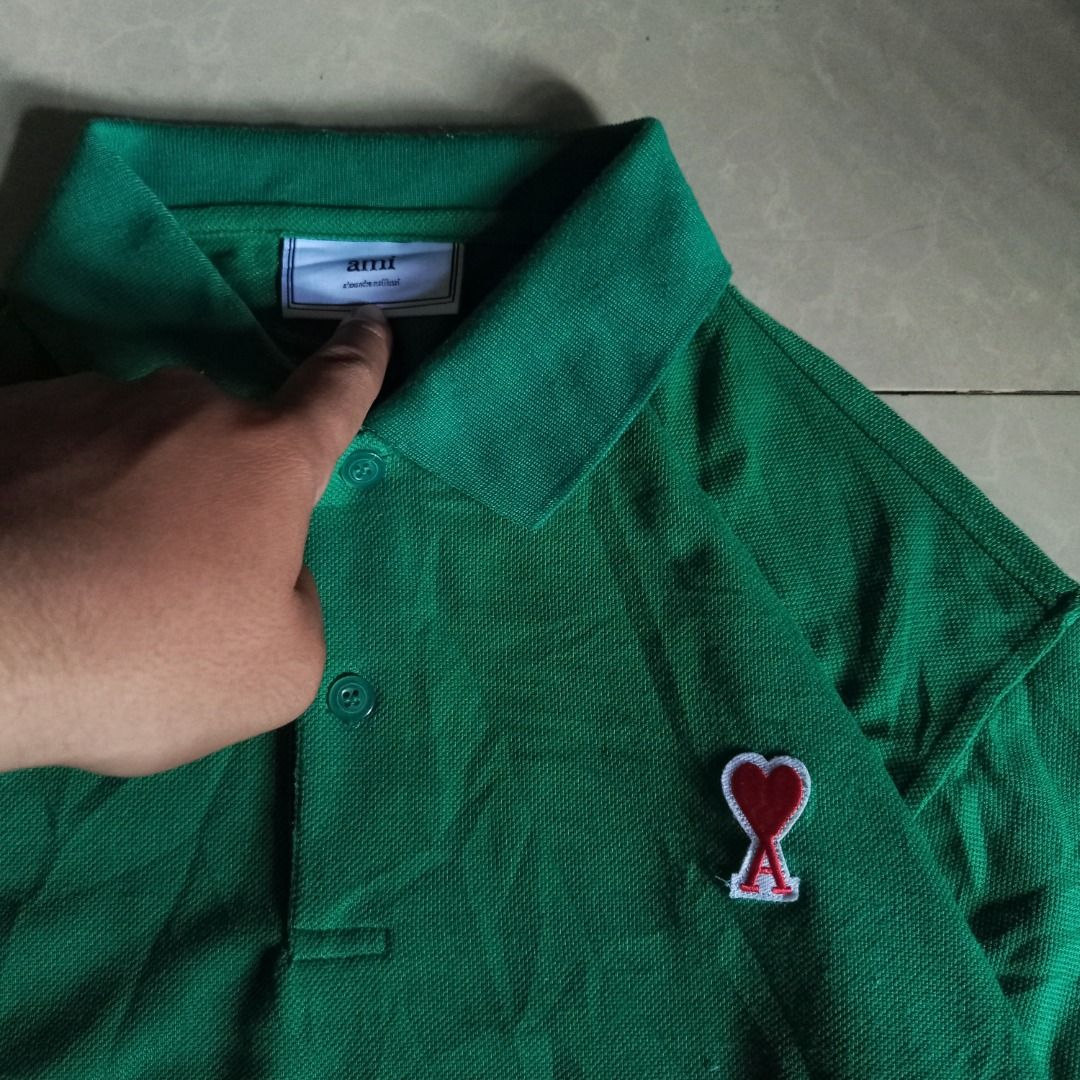 Ami Paris Green Polo (Category: Tshirts & Polo Shirts ) located in General Santos City (Dadiangas). Submitted by collection_9500 (Listing ID 1470541651, Image 3). Description: Ami Paris Green Polo 21.5 x 26 Large Excellent Gensan loc Pm for inquiries All are thrifted items and needwash.