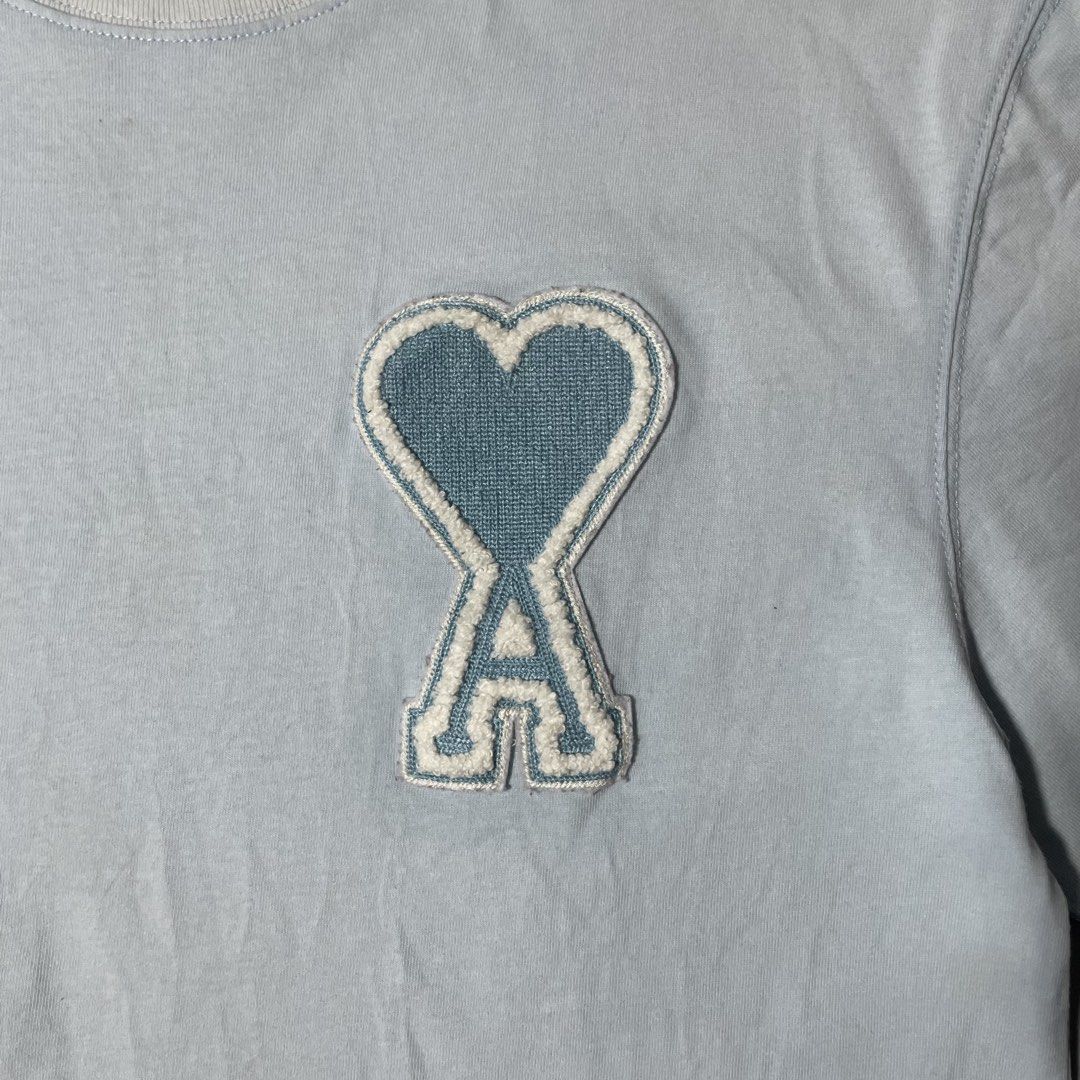 Ami Shirt (Category: Tshirts & Polo Shirts ) located in Leyte. Submitted by vincentjohn3 (Listing ID 1470362693, Image 3). Description: Ami M-L Width 20 Length: 27 Issue: minimal yellow stain Good Condition Color Rate: 9.5/10 .