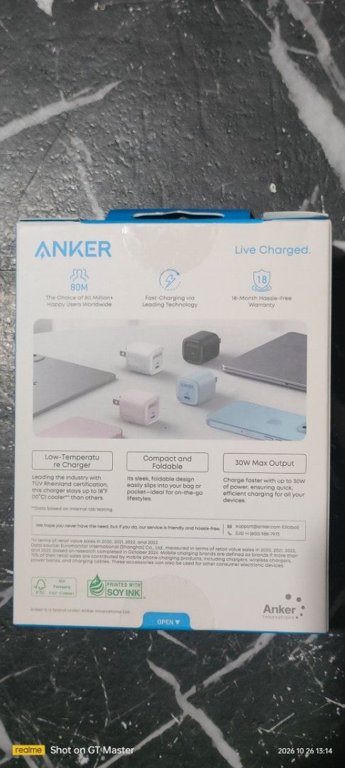 Anker zolo 30w charger white (Category: Chargers & Cables) located in Manila. Submitted by mateobelen2319 (Listing ID 1470501794, Image 2). Description: Fs: Anker zolo 30w charger Brandnew Sealed Color:white mit up pick up or lalamove sa malau tondo manila location pm sa interested.tia .
