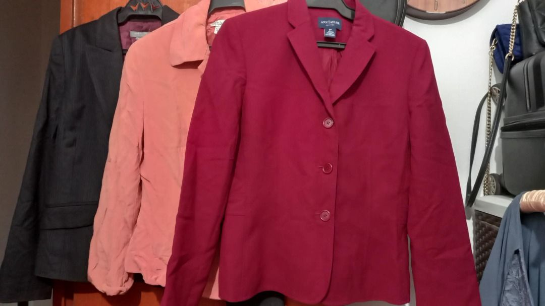 Ann Taylor Women's Blazer Jacket (3), Women's Fashion, Coats, Jackets ...
