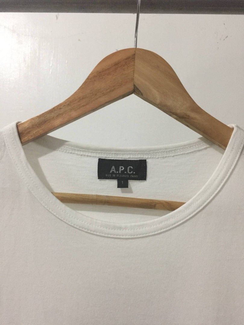 A.P.C (Category: Others Tops) located in Balayan. Submitted by _wethrift (Listing ID 1470480679, Image 3). Description: A.PC - size 1 on tag - dimension 18.5 x 27.5 - excellent condition - color rate 9/10 MINE - +shipping fee 📍 BALAYAN, BATANGAS.
