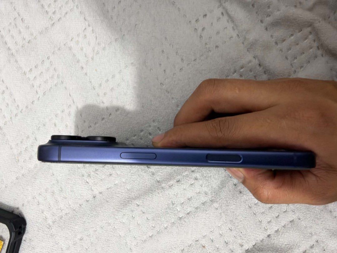 Apple iPhone 17 Pro Deep Blue (Category: iPhone 16 Series) located in Manila. Submitted by _iameros (Listing ID 1470516209, Image 3). Description: - Model: 17 pro 256gb Deep Blue - Condition: in good condition, with minimal scratches or dents kita naman sa pics - Features: Triple camera setup, Apple logo, clean ports, and responsive physical buttons - Performance: Works great - Reason for selling: already upgraded to 18 pro max.
