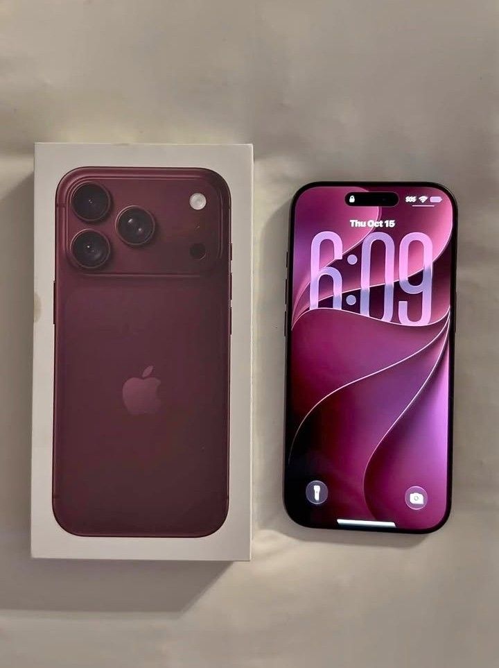 Apple iPhone 18 Pro (Category: iPhone 18 Series) located in Manila. Submitted by gabrielle.otc (Listing ID 1470422353, Image 1). Description: Apple iPhone 15 Pro in deep purple. Triple camera setup on the back, dynamic island on the screen. Box included in the sale. Works great, battery holds a solid charge. Screen is completely clean, no scratches anywhere..