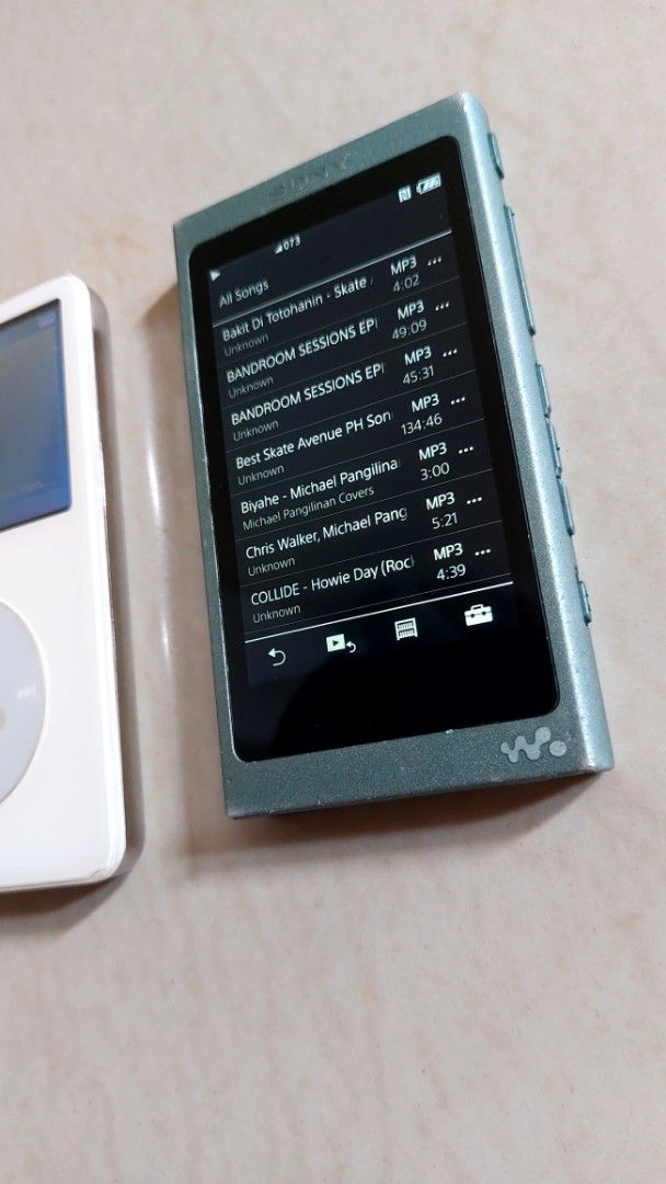 Apple iPod Classic 30GB and Sony Walkman NW-A45 Digital Music Player ...