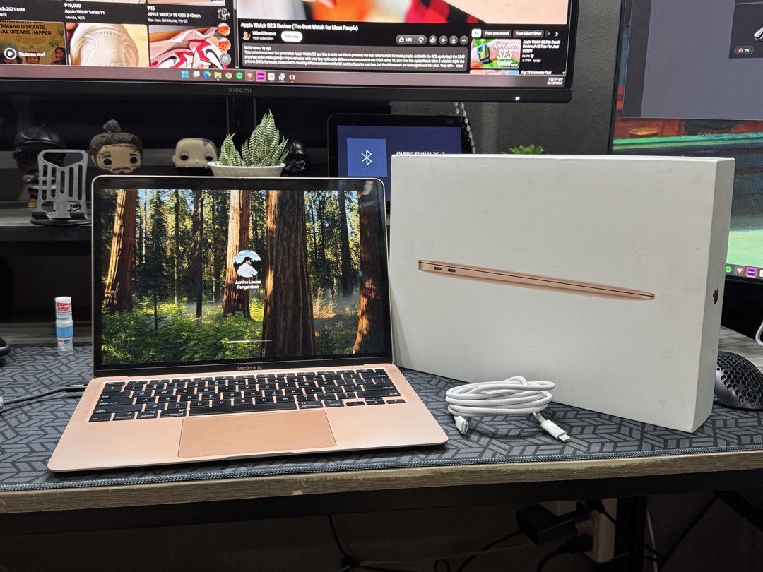 Apple MacBook Air 2020 Intel i3 (Category: Laptops & Notebooks) located in Quezon City. Submitted by justinpangnbn (Listing ID 1470358619, Image 3). Description: FOR SALE! Macbook Air 2020 Rose Gold Intel Core i3 8gb RAM - 256 Internal Storage With Box, power cord, plastics and keyboard cover. (No power adaptor included) No dents and scratches. Overall great condition. Never been repaired or opened. Well taken care of. 1st owner. Honest issue: co