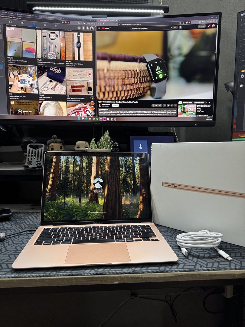 Apple MacBook Air 2020 Intel i3 (Category: Laptops & Notebooks) located in Quezon City. Submitted by justinpangnbn (Listing ID 1470358619, Image 2). Description: FOR SALE! Macbook Air 2020 Rose Gold Intel Core i3 8gb RAM - 256 Internal Storage With Box, power cord, plastics and keyboard cover. (No power adaptor included) No dents and scratches. Overall great condition. Never been repaired or opened. Well taken care of. 1st owner. Honest issue: co