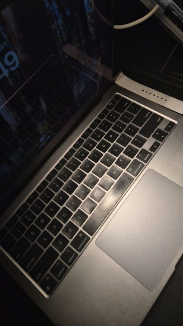Apple MacBook Air Space Grey (Category: Laptops & Notebooks) located in Manila. Submitted by arci9307 (Listing ID 1470386001, Image 2). Description: Time to let go of my MacBook M1 and find it a new home! 🥹 Hoping it finds a new owner who will love and enjoy using it as much as I did. 🤍 ✨ Specs: • Apple M1 chip • 13.3-inch Retina Display • RAM: 8GB • Storage: 256GB 🎁 FREEBIE FOR THE BUYER! Whoever buys the MacBook will also get a laptop bag fo