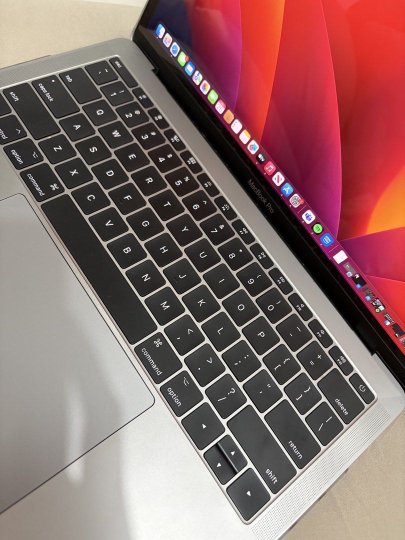 Apple MacBook Pro 2017 Space Grey (Category: Laptops & Notebooks) located in Pasig City. Submitted by lovepinkyy (Listing ID 1470520625, Image 3). Description: - Color: Space Grey - Condition: Fully functional with minor scuffs on the palm rest - Display: Bright and vibrant screen with a clean bezel - Features: Standard keyboard, smooth trackpad, and classic Apple logo lid - Ideal for: Daily tasks, work, or school projects - OS: Running macOS, re