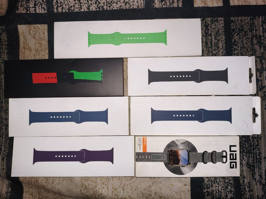 Apple Watch Bands Straps for 38-42mm (Category: Wearables & Smart Watches) located in Quezon City. Submitted by kentivan21 (Listing ID 1470483799, Image 1). Description: all are brand New sealed authentic from power mac sizes available 1k each only.