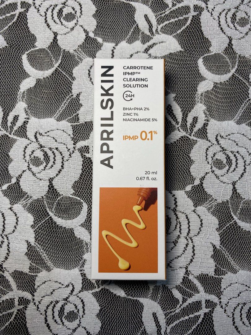 APRILSKIN Carrotene IPMP Clearing Solution (Category: Face Care) located in Calabanga. Submitted by velvetblunt (Listing ID 1470491126, Image 1). Description: *NEVER BEEN USED* completely unused, opened them for unboxing video ₱ 4k for take all (2nd slide) negotiable.