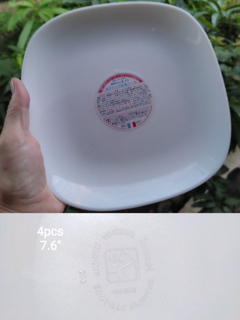 Arcopal Dinnerware Set 13+1 Free Plates and Bowls (Category: Dinnerware & Cutlery) located in Manila. Submitted by margeventa (Listing ID 1470367453, Image 3). Description: - Authentic Arcopal France durable glassware bundle - 4 pieces of 7.6-inch plates - 6 pieces of 7-inch 1-inch deep plates - 3 pieces of 6.5-inch 1.5-inch deep octagonal bowls - FREE: 1 piece 8.2-inch plate (has a tiny chip on the back) - Take-all price: ₱1,500 only LAST PRICE 
