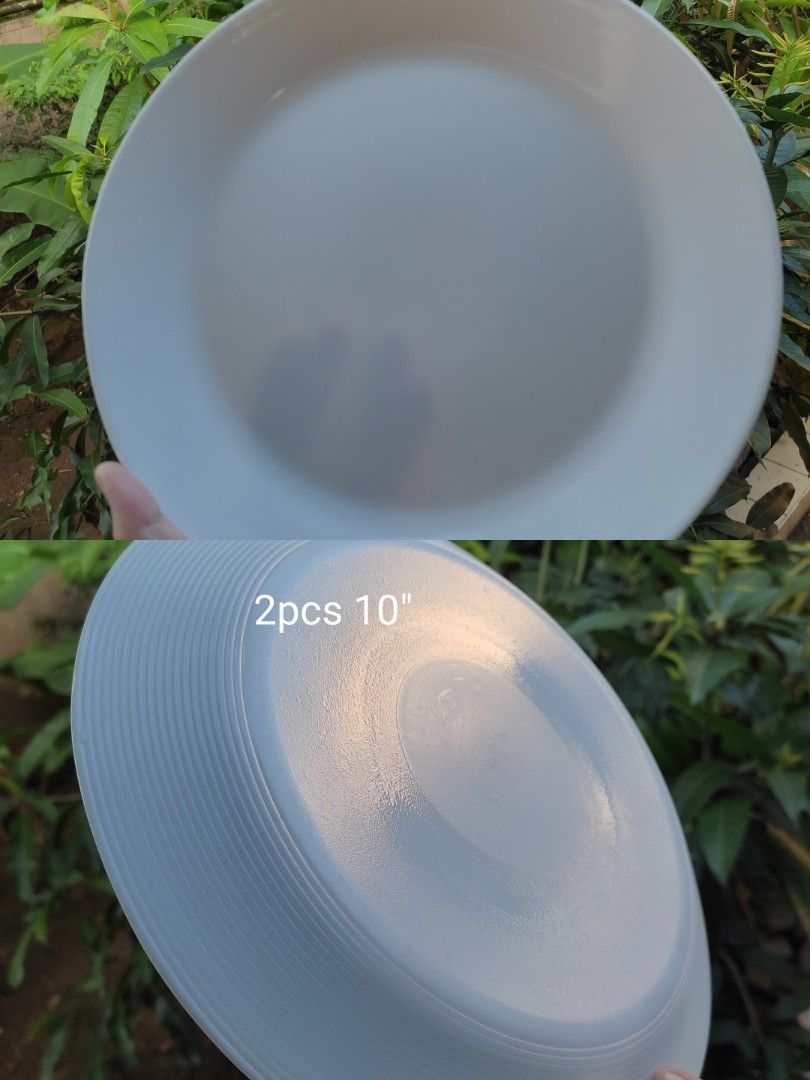 Arcopal dinnerware set 14 pieces white (Category: Dinnerware & Cutlery) located in Manila. Submitted by margeventa (Listing ID 1470365647, Image 2). Description: - 14-piece Arcopal dinnerware set made in France - Brand new and unused - Classic white tableware perfect for everyday dining - Includes the following pieces: - 2 x 10-inch plates - 3 x 9.6-inch plates - 1 x cup and saucer set - 3 x square bowls (5.2" x 1.8" deep) - 4 x flower-shaped sha