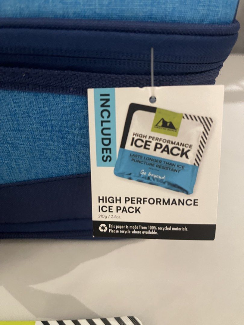Arctic Zone Insulated Lunch Bag with Ice Pack Blue (Category: Tote Bags) located in Paranaque City. Submitted by claire.bam (Listing ID 1470382580, Image 3). Description: - Brand: Arctic Zone - Color: Blue - Condition: Brand new with tags attached - Dual compartments that convert into one for taller items - High-density thermal insulation with ultra-safe, easy-clean lining - Leak-proof bottom compartment - Includes a high-performance, puncture-re