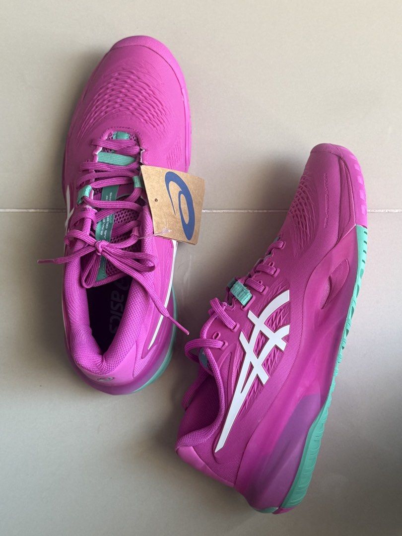 ASICS Gel-Resolution X Shoes Pink Teal (Category: Sneakers) located in Manila. Submitted by jnmri (Listing ID 1470385405, Image 3). Description: Look how gorg this is. This is brand new comes with box and tag pa! Let me know if you’re interested. Selling low. Bought from Asics Glorietta at 10,990. RFS: Running era 🤭 — The GEL-RESOLUTION™ X tennis shoe creates advanced comfort for players who like to control the game from the baseline. ​ DYNALACI