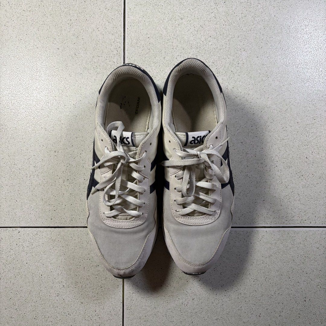 ASICS JP Tiger Runner 2 Sneakers in White (Category: Sneakers) located in Manila. Submitted by yama_archive (Listing ID 1470422668, Image 2). Description: ASICS JP Tiger Runner 2 Sneakers in White Size 11US / 10UK / 45EU / 28.5CM ₱2000 Issues: Needs deep cleaning Condition: 10/10 Color Rate: 10/10 *Color might be different in person due to camera settings/lighting* *No cancelling/exchange of items* *Shipping via J&T or Lalamove at buyer's expense