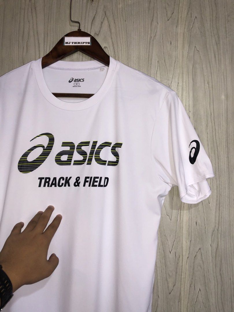 Asics track & Field shirt (Category: Activewear) located in Ozamiz City. Submitted by mj_thrifts (Listing ID 1470364071, Image 3). Description: Asics drifit shirt W:20.5 x L:27 Excellent condition 9.5/10 550+sf.