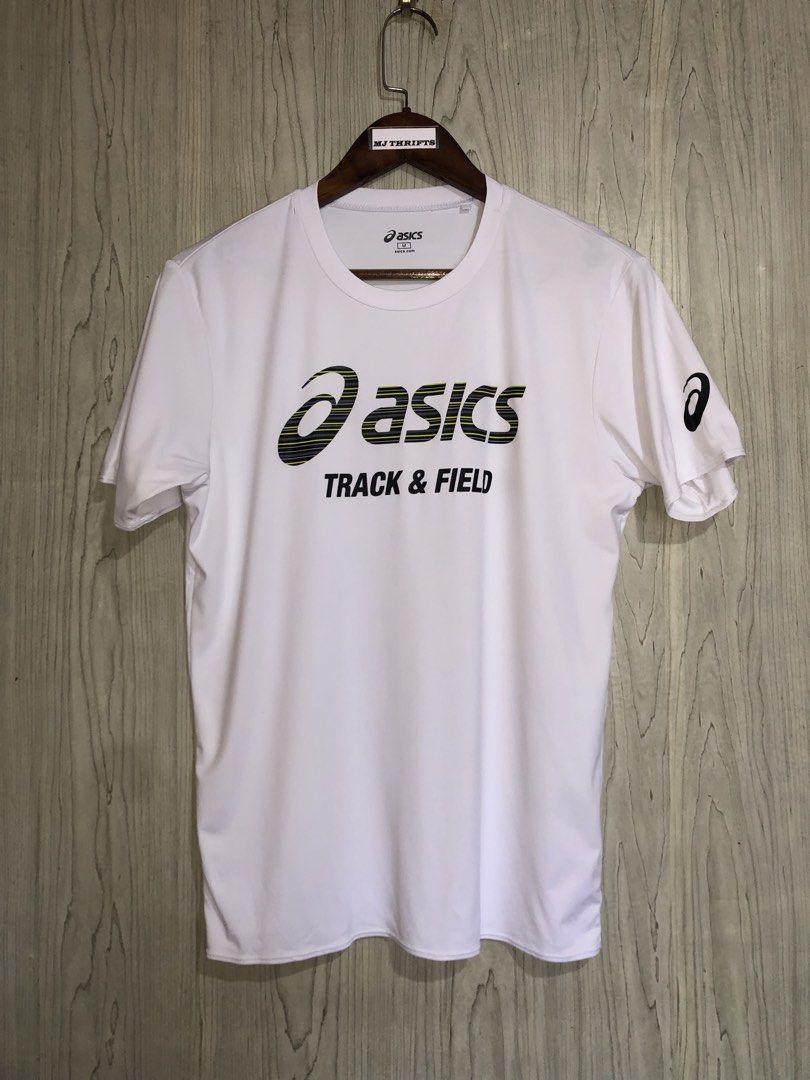 Asics track & Field shirt (Category: Activewear) located in Ozamiz City. Submitted by mj_thrifts (Listing ID 1470364071, Image 2). Description: Asics drifit shirt W:20.5 x L:27 Excellent condition 9.5/10 550+sf.