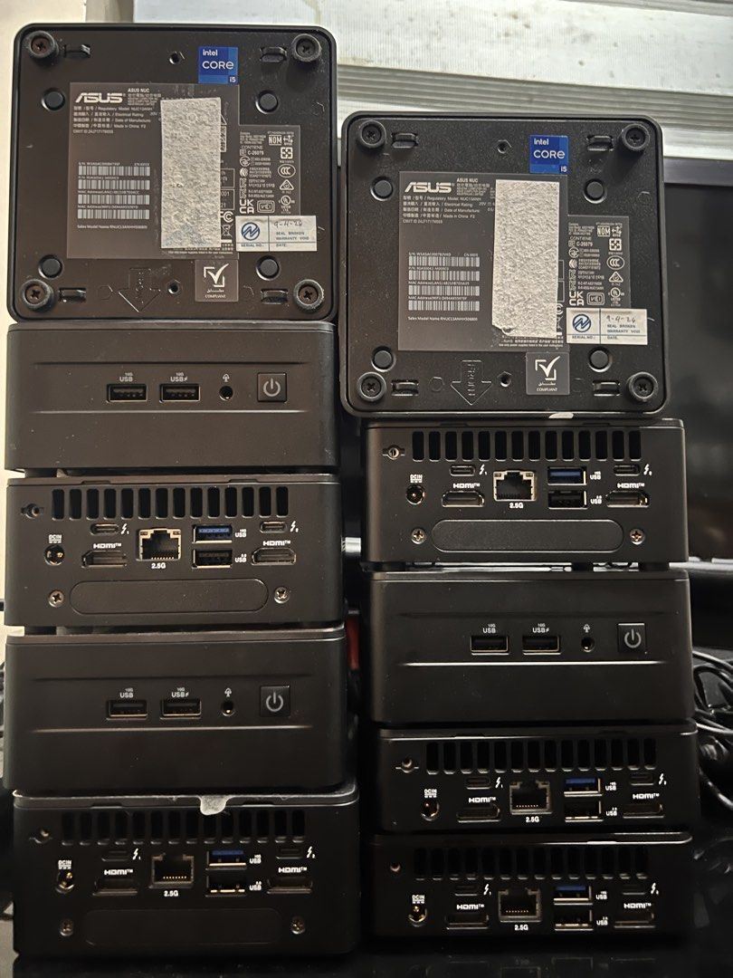 ASUS NUC 13 Pro Intel Core i5 Mini PC (Category: Desktops) located in Mandaluyong City. Submitted by l2ayne (Listing ID 1470472085, Image 2). Description: Asus NUC 13 Pro Mini PC Intel Core i5 13th gen processor 16gb ram 3200mhz 8GBx2 Dual Channel 512gb nvme 100% 0days power on time Integrated Graphics Integrated LAN Ethernet Connection Integrated Wireless Integrated Bluetooth Original power adapter included License Windows 11 Pro OS Tested No Is