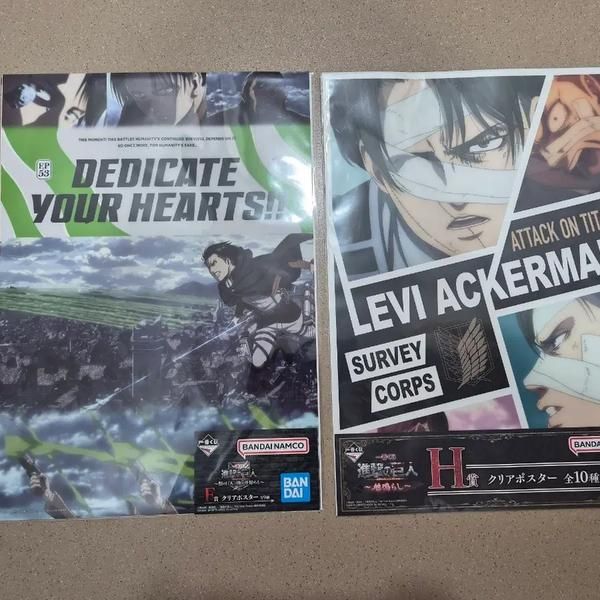ATTACK ON TITAN Levi Poster 2 Sheets, Toys & Collectibles, Fan ...