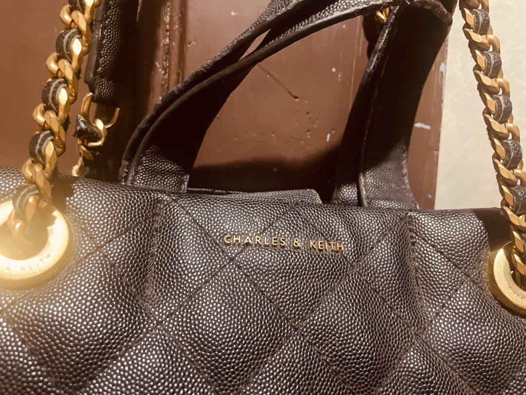 Authentic Charles and Keith Sling Bag (Category: Shoulder Bags) located in Batangas. Submitted by norskieshoppe (Listing ID 1470387112, Image 3). Description: sturdy and still nice genuine leather.