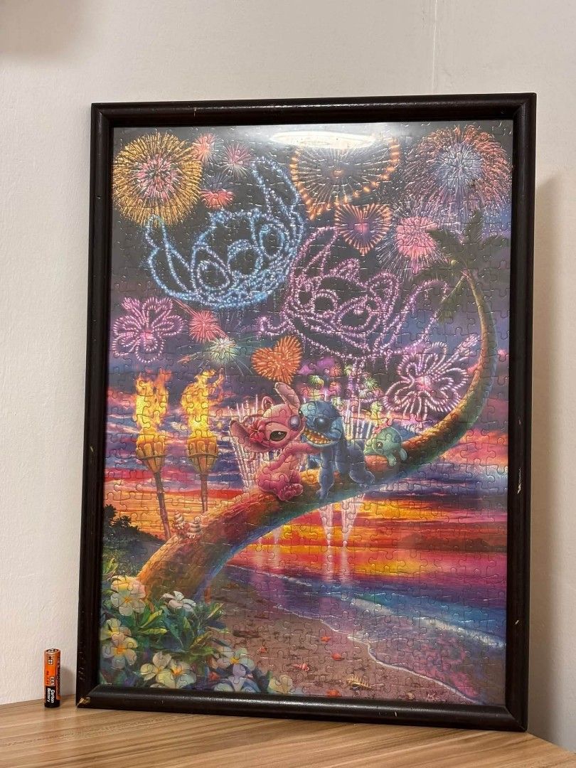 Authentic Disney Jigsaw Puzzle on frame - Lilo & Stitch (Category: Vintage Collectibles) located in Cavite. Submitted by l1ttlelulu (Listing ID 1470488008, Image 1). Description: Sourced from Japan. Pre-loved. Branded and authentic Disney merch..